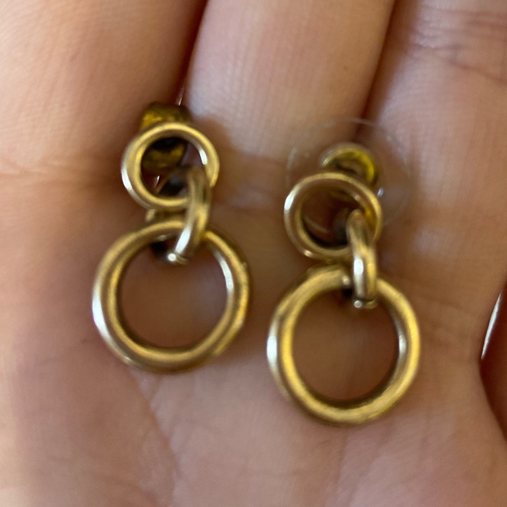 Never Been Worn Free People Brass Earrings